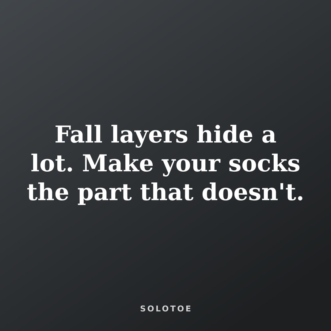 A motivational quote about fashion and layering in the fall.